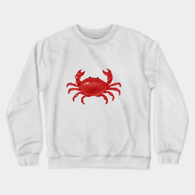 Crab Crewneck Sweatshirt by melissamiddle